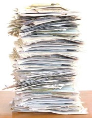 Mess of paper documents